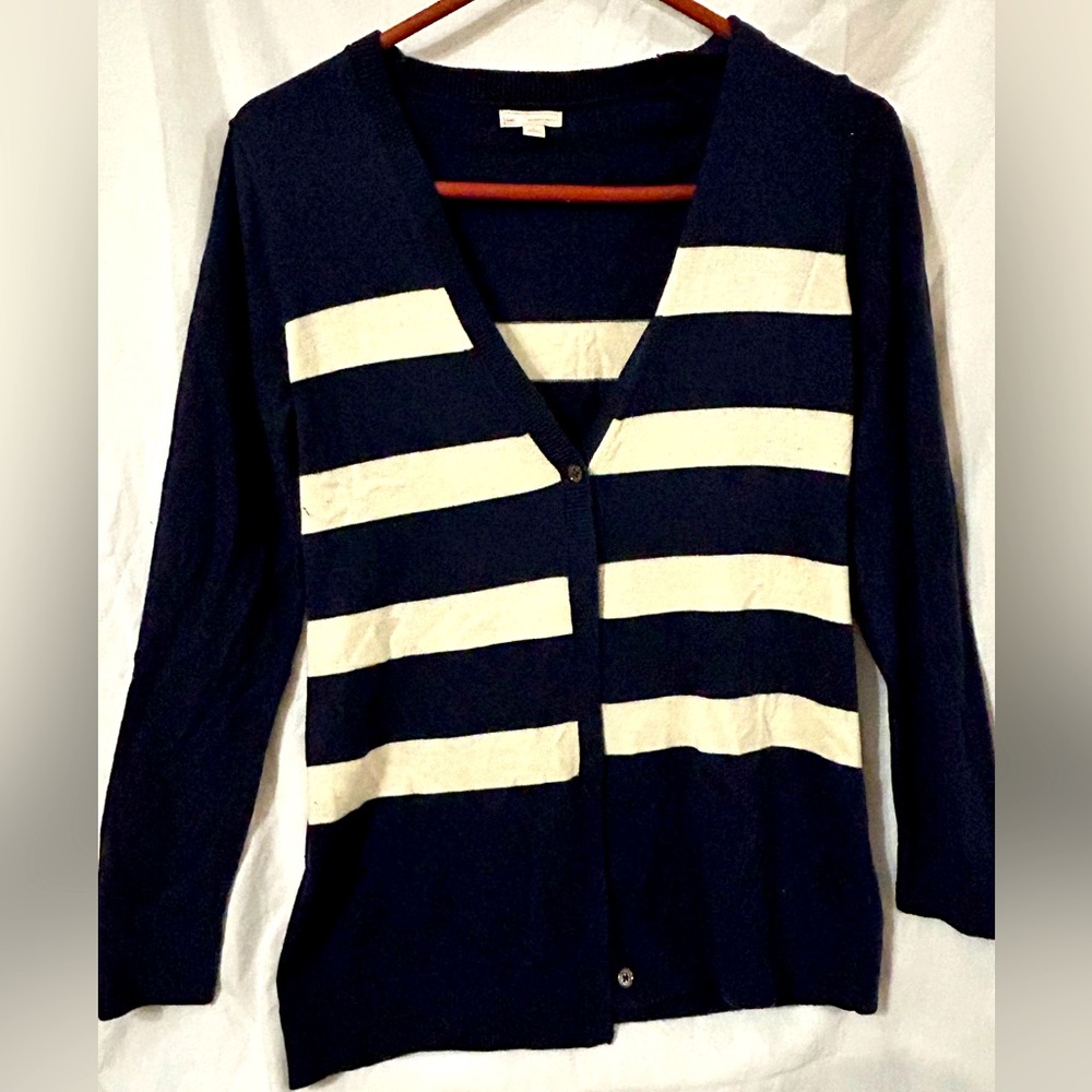 Gap Navy blue button down sweater